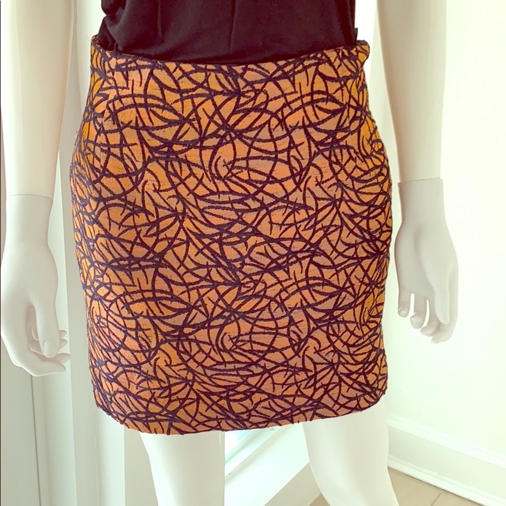 Abstract printed mimi skirt